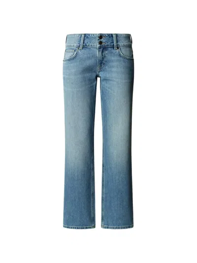 Pepe Jeans Venus Double-button Jeans In Blue