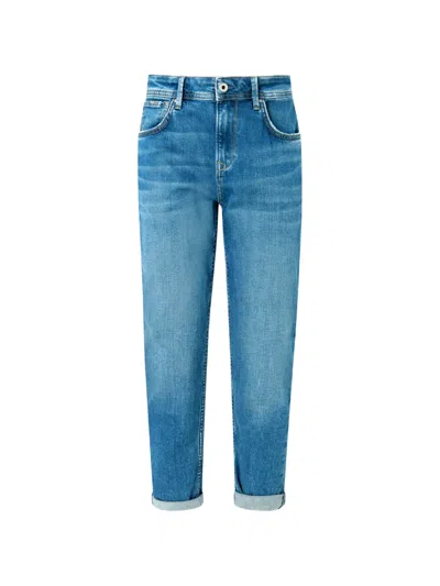 Pepe Jeans Violet Turn-up-hem Tapered Jeans In Multi