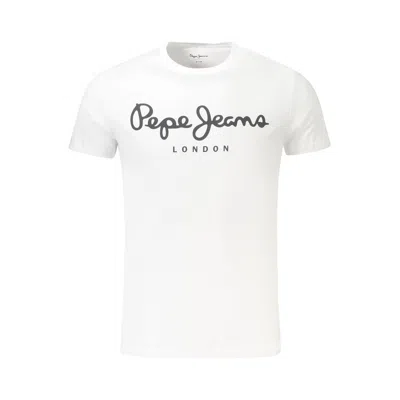 Pepe Jeans White Cotton Men Tshirt