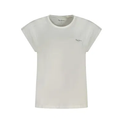 Pepe Jeans White Cotton Tops & T-shirt