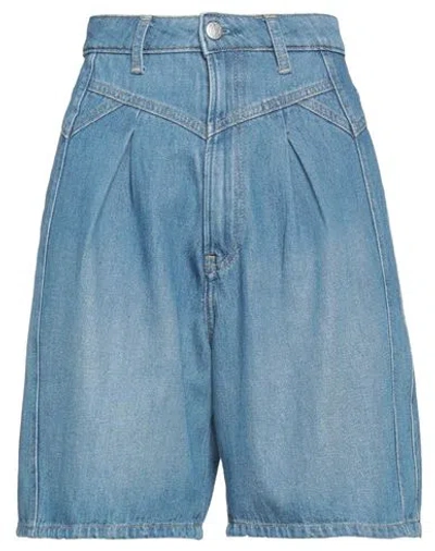 Pepe Jeans Woman Denim Shorts Blue Size 30 Cotton