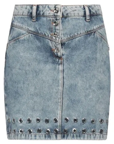 Pepe Jeans Woman Denim Skirt Blue Size 4 Cotton