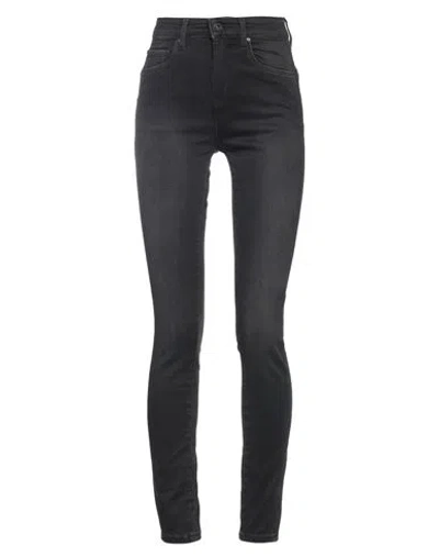 PEPE JEANS PEPE JEANS WOMAN JEANS BLACK SIZE S COTTON, POLYESTER, ELASTANE