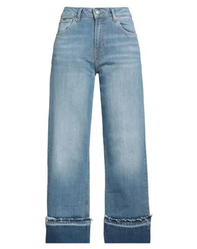 Pepe Jeans Woman Jeans Blue Size 30w-28l Cotton, Elastane