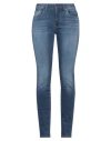 PEPE JEANS PEPE JEANS WOMAN JEANS BLUE SIZE 30W-32L COTTON, ELASTOMULTIESTER, ELASTANE