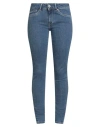 Pepe Jeans Woman Jeans Blue Size 31w-30l Cotton, Polyester, Elastane In Blue