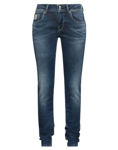 Pepe Jeans Woman Jeans Blue Size 27w-32l Cotton, Elastane