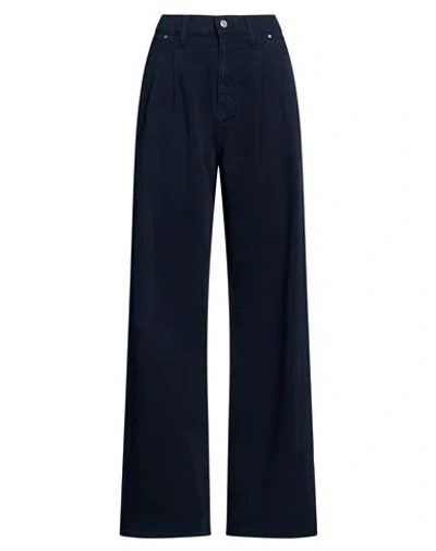 Pepe Jeans Woman Jeans Midnight Blue Size 27w-32l Cotton In Black