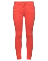 Pepe Jeans Woman Jeans Tomato Red Size 26 Cotton, Polyester, Elastane