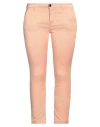 Pepe Jeans Woman Pants Apricot Size 28 Lyocell, Cotton, Elastane In Orange
