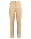 Pepe Jeans Woman Pants Sand Size 29w-30l Cotton, Tencel, Polyester, Elastane In Brown