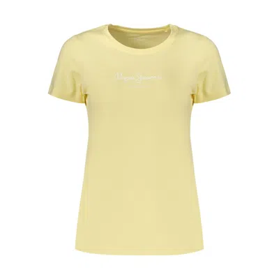 Pepe Jeans Yellow Cotton Women's T-shirt