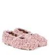 Pèpè Joda Teddy Ballet Flats In Pink