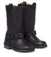 Pèpè Stiefel Kava Aus Leder In Animal Print