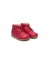 Pèpè Lace-up Ankle Boots In Red