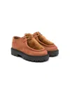 Pèpè Lace-up Leather Boots In Brown