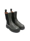 Pèpè Leather Chelsea Boots In Green