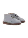 Pèpè Leather Lace-up Boots In Blue
