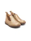 Pèpè Leo Leather Boots In 金色