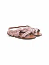 Pèpè Lilla Leather Sandals In Violett
