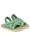 Pèpè Lisbeth Crossover Sandals In Green