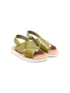 Pèpè Lucrezia Leather Sandals In Green