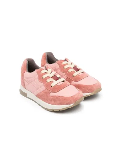 Pèpè Kids' Panelled Low-top Sneakers In Pink