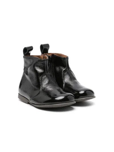 PÈPÈ PATENT-FINISH LEATHER BOOTS