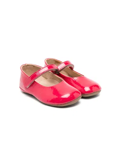 Pèpè Kids' Patent Leather Ballerina Shoes In Pink