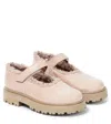 Pèpè Patent Leather Mary Jane Ballet Flats In Neutrals