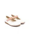 Pèpè Perforated-detail Leather Ballerina Shoes In White