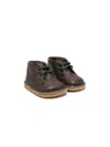 Pèpè Round-toe Lace-up Boots In Green