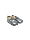Pèpè Sequin-embellished Ballerina Shoes In Grey