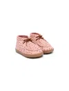 Pèpè Star-print Suede Boots In Pink