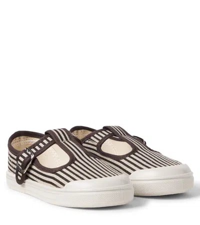 Pèpè Kids' Striped Sneakers In Multi