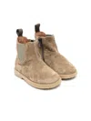 Pèpè Suede Ankle-length Boots In Neutrals