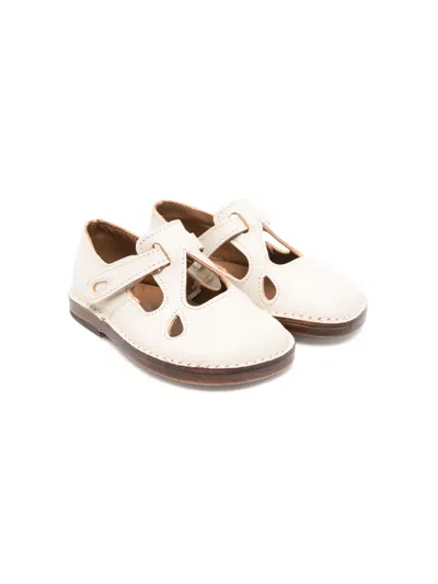 Pèpè Kids' Swann Leather Sandals In White