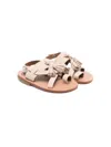 Pèpè Tassel-detail Suede Sandals In Neutrals
