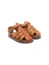 Pèpè Tino Leather Sandals In Brown