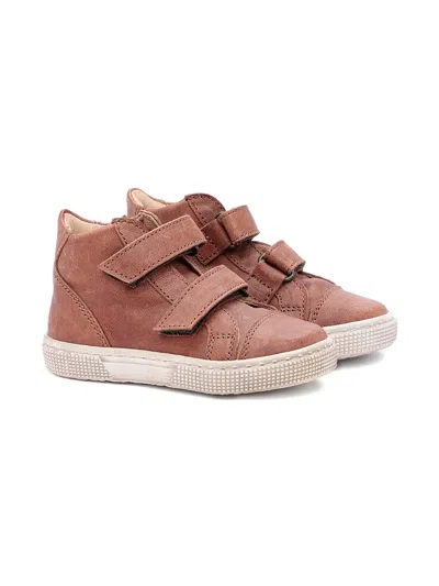 Pèpè Kids' Touch-strap High-top Sneakers In Pink