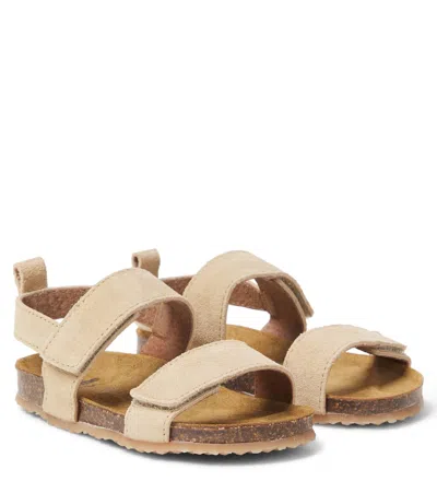 Pèpè Kids'  Twoconme Suede Sandals In Multi
