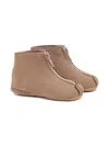 Pèpè Zip-front Calf Leather Booties In Brown