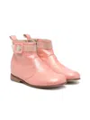 Pèpè Zip-up Ankle Boots In Pink