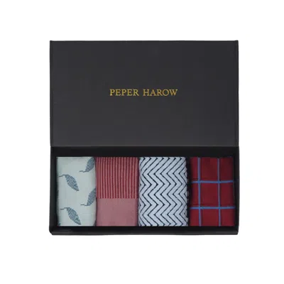 Peper Harow - Made In England Autumnal Ladies Gift Box In Black/blue/green/red