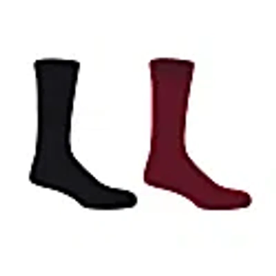 Peper Harow - Made In England Black & Burgundy Classic Men's Socks 2 Pack