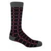 Peper Harow - Made In England Black Linked Men's Socks In Black