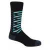 Peper Harow - Made In England Black Symmetry Organic Men's Socks In Black