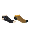 Peper Harow - Made In England Black / Yellow Peace Black & Lux Taylor Yellow Men's Trainer Socks Bundle In Multi