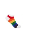 Peper Harow - Made In England Block Stripe Women's Trainer Socks – Rainbow