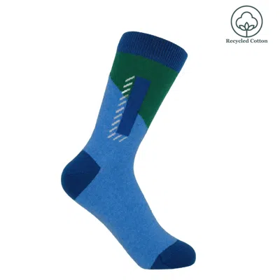 Peper Harow - Made In England Blue Alphabet Women's Socks – I